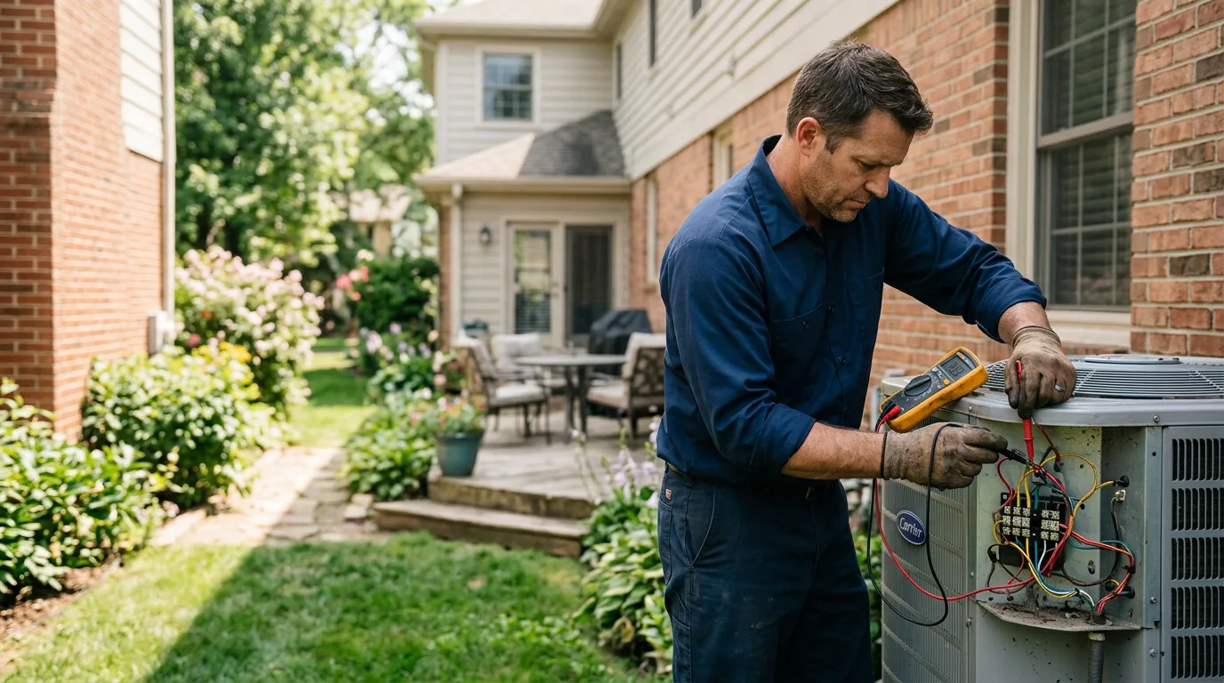 HVAC technician working near Camden, AL